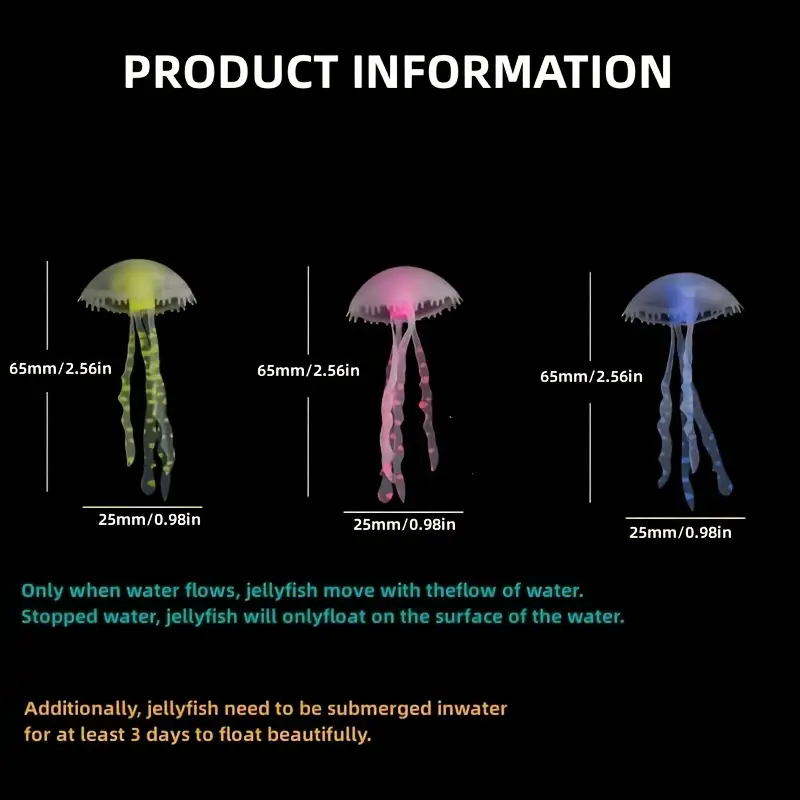 Aquarium Planet - Méduse simulée en silicone pour la