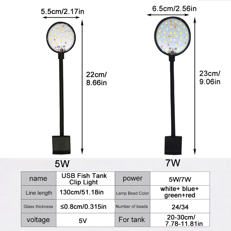 USB Aquarium lampe à LED Aquar - Planted Aquarium Pendant Light avis et prix