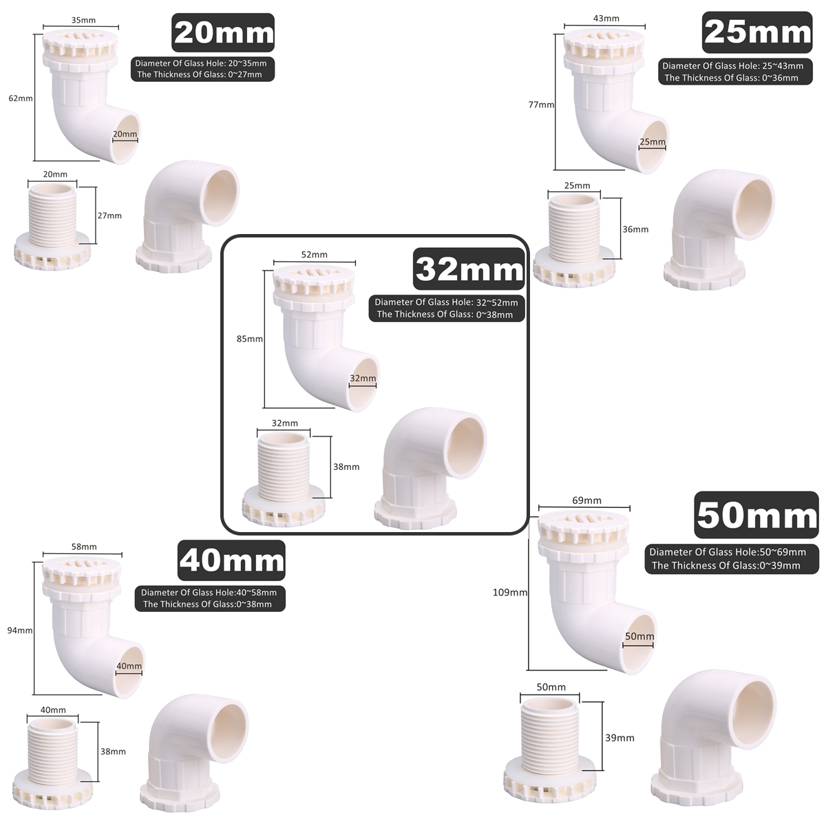 Joints de tuyaux en PVC, 20/25 - Aquarium Planet avis et prix