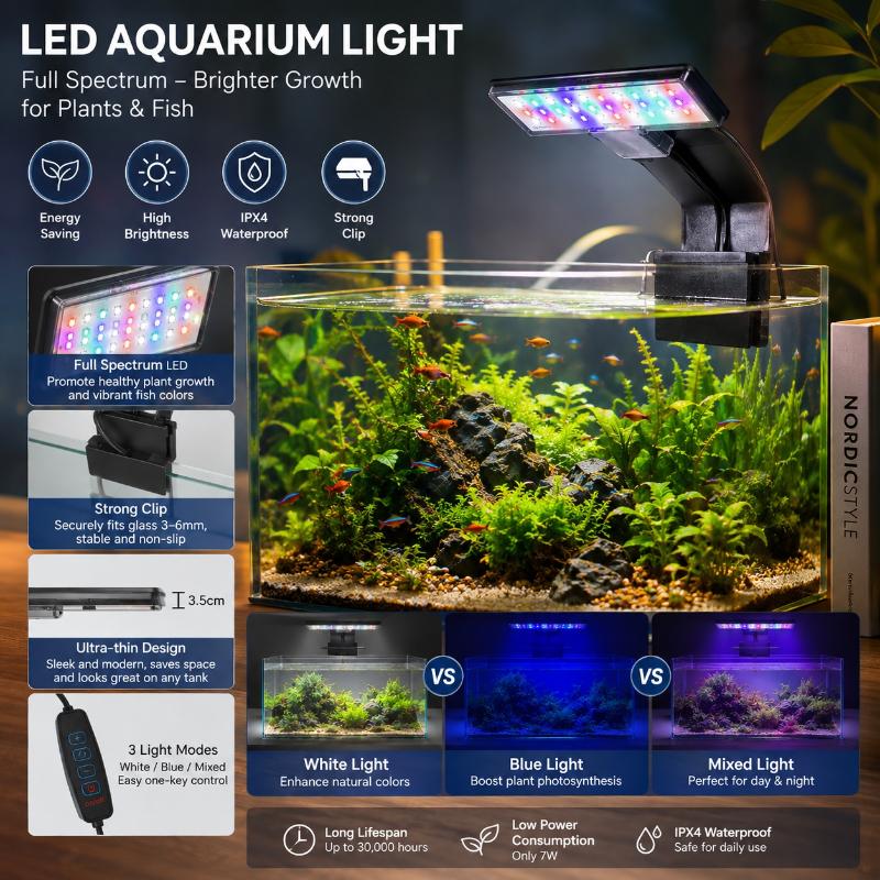 Lampe LED pour aquarium à spec - Aquarium Plant Growth Light avis et prix